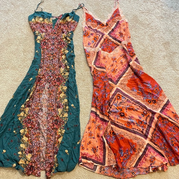 Intimately Free People Stevie Lace Print Maxi Dress Size XS - Picture 6 of 7